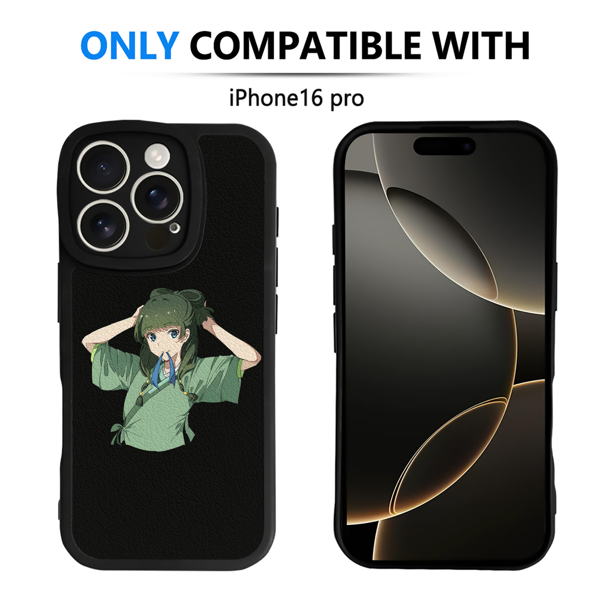 （画像用） 薬屋のひとりごと The Apothecary Diaries 【iPhone 16シリーズ対応】シリコンスマホケース（レザー調） 材質：シリコン